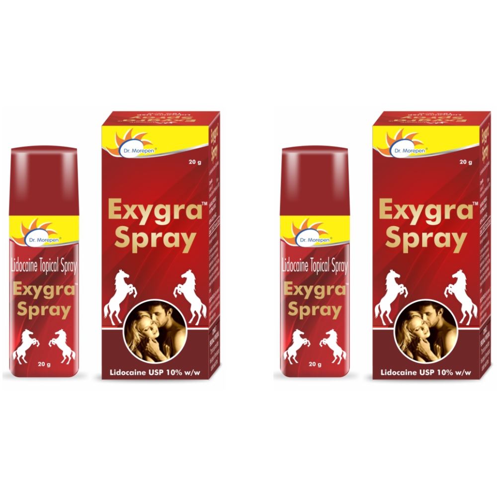 Dr Morepen Exygra Stamina Booster Spray For Men (20g, Pack of 2)
