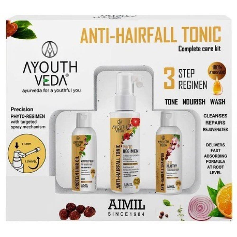 Aimil Anti Hair Fall Tonic Kit Shampoo,Tonic & Oil (1Pack)