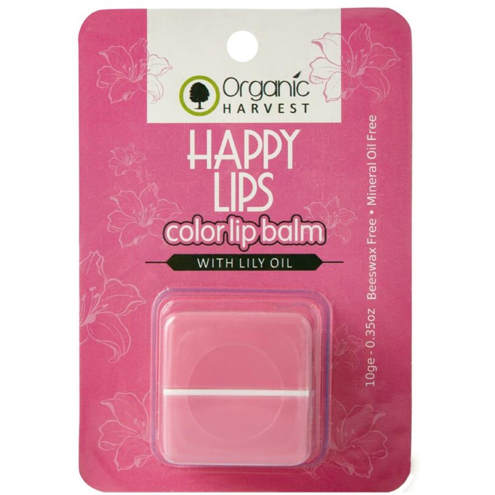 Organic Harvest Happy Lips Color Lip Balm (10g)