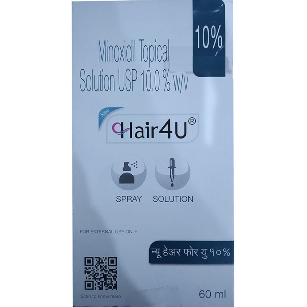 Glenmark Pharma New Hair 4U Solution (10%w/v) (60ml)