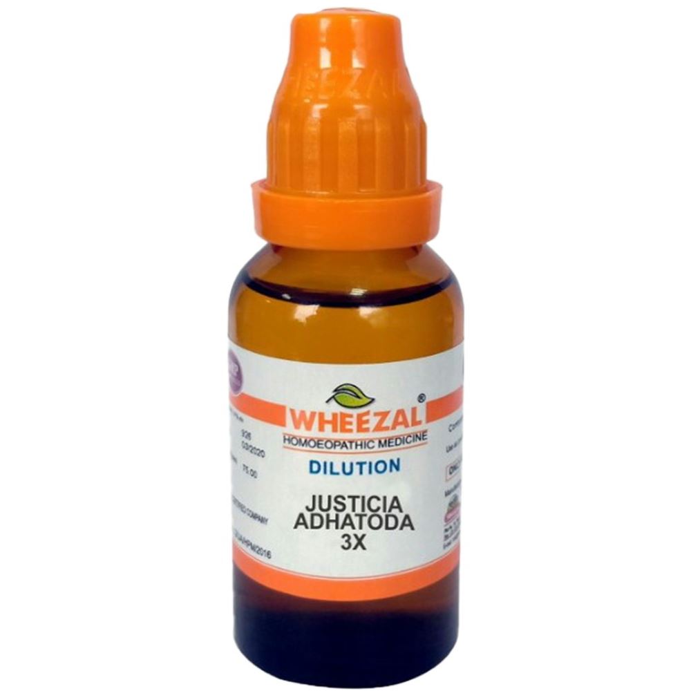 Wheezal Justicia Adhatoda 3X 30ml Wheezal Justicia Adhatoda 3X 30ml