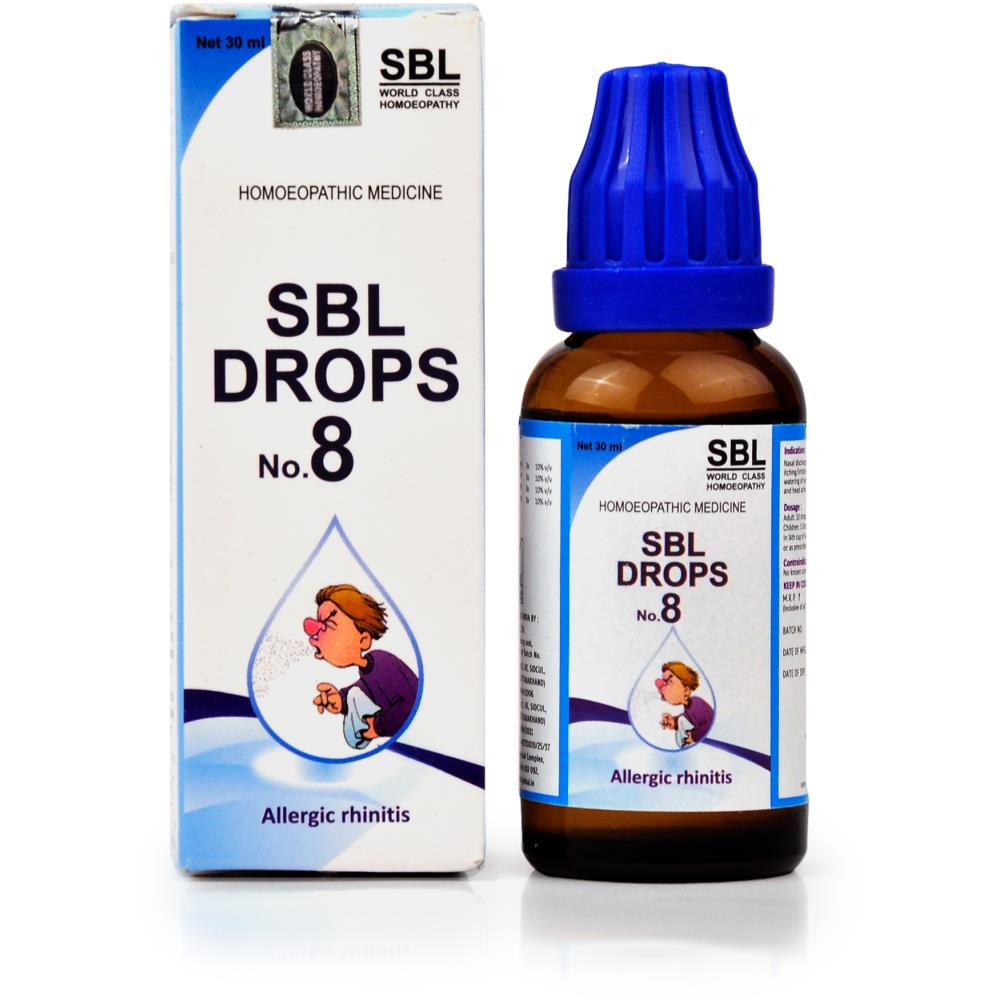 SBL Drops No 8 For Allergic Rhinitis 30ml SBL Drops No 8 For Allergic Rhinitis 30ml
