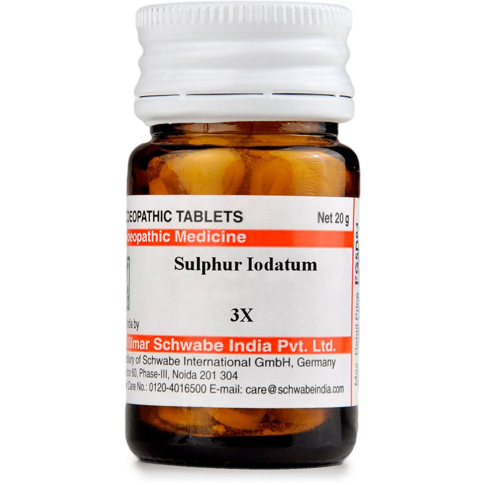 Willmar Schwabe India Sulphur Iodatum 3X 20g Willmar Schwabe India Sulphur Iodatum 3X 20g