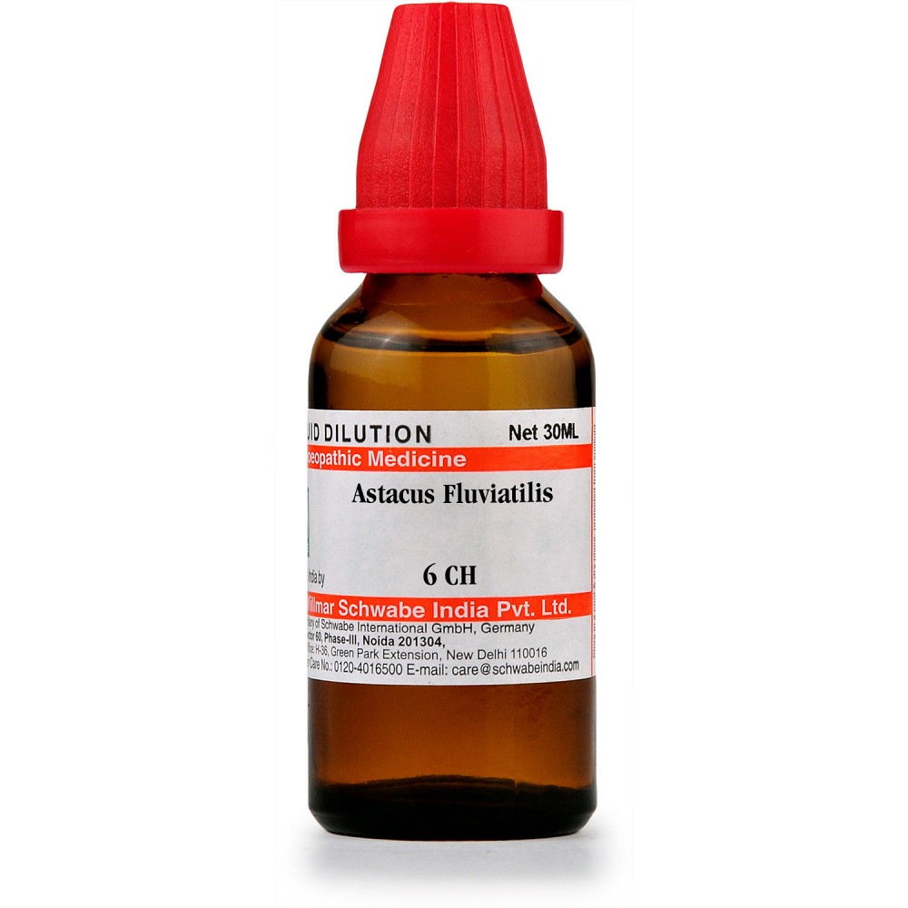 Willmar Schwabe India Astacus Fluviatilis 6 CH 30ml Willmar Schwabe India Astacus Fluviatilis 6 CH 30ml
