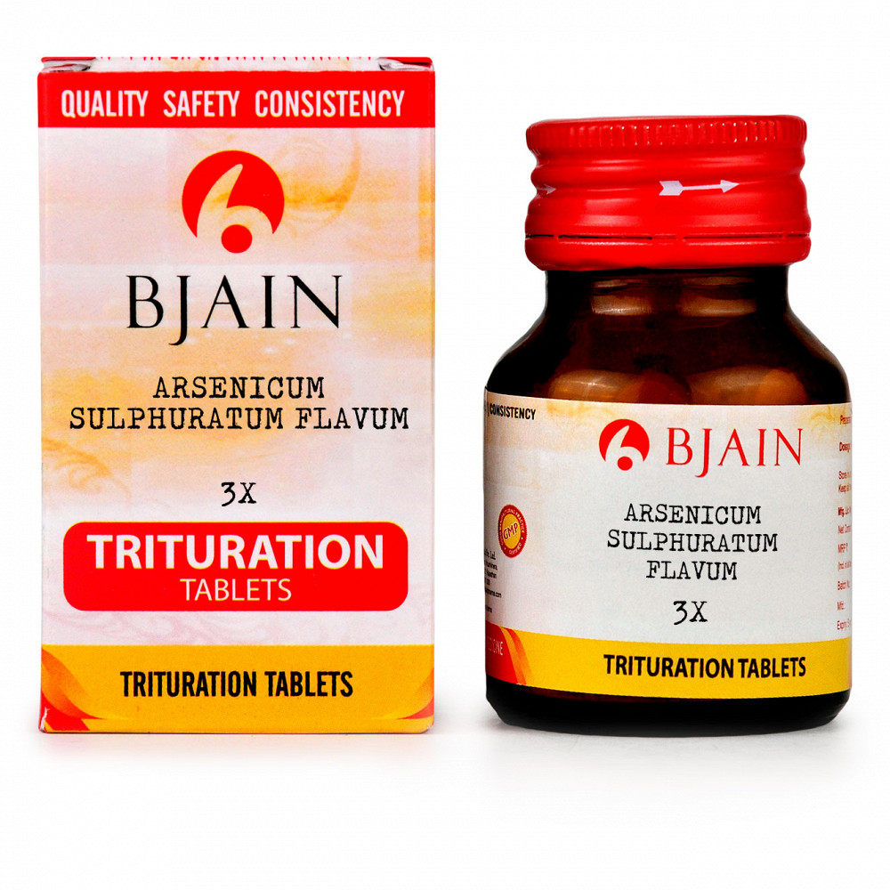 B Jain Arsenicum Sulphuratum Flavum 3X 25g B Jain Arsenicum Sulphuratum Flavum 3X 25g