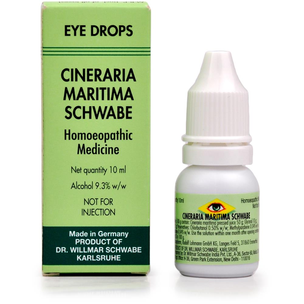 Willmar Schwabe Germany Cineraria Maritima Eye Drops Alcohol 10ml Willmar Schwabe Germany Cineraria Maritima Eye Drops Alcohol 10ml