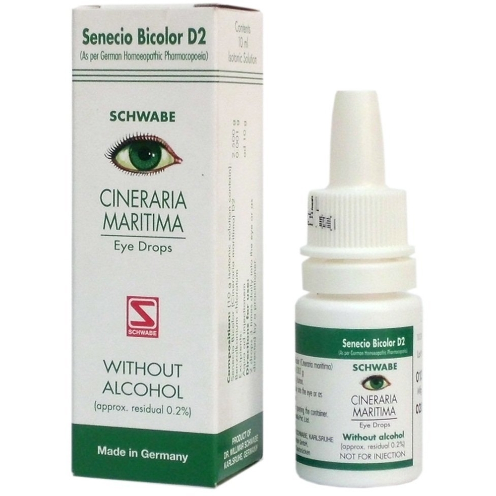 Willmar Schwabe Germany Cineraria Maritima Eye Drops Without Alcohol 10ml Willmar Schwabe Germany Cineraria Maritima Eye Drops Without Alcohol 10ml