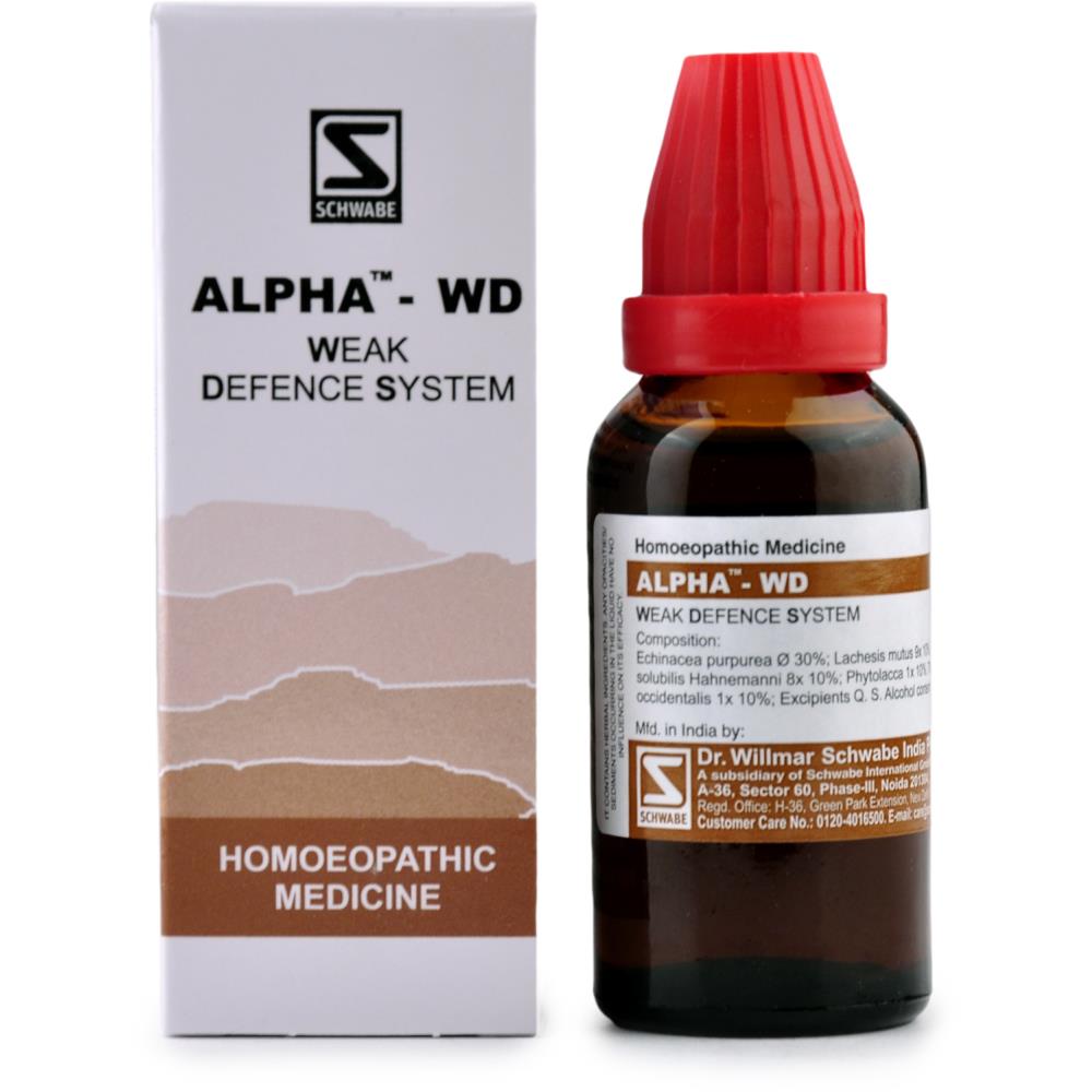 Willmar Schwabe India Alpha WD Weak Defence System 30ml Willmar Schwabe India Alpha WD Weak Defence System 30ml