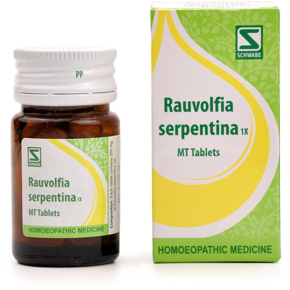 Willmar Schwabe India Rauvolfia Serpentina 1X Tablets 20g Willmar Schwabe India Rauvolfia Serpentina 1X Tablets 20g