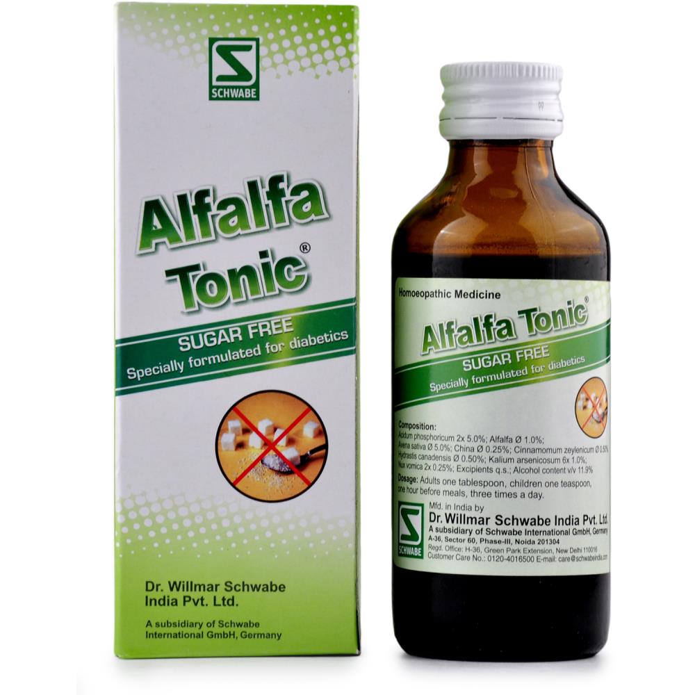 Willmar Schwabe India Alfalfa Tonic Sugar Free 100ml Willmar Schwabe India Alfalfa Tonic Sugar Free 100ml
