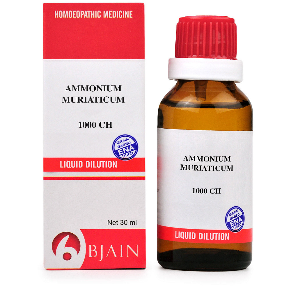B Jain Ammonium Muriaticum 1M 1000 CH 30ml B Jain Ammonium Muriaticum 1M 1000 CH 30ml
