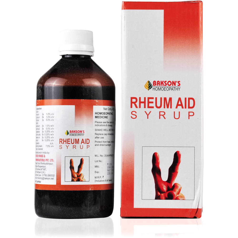 Bakson Rheum Aid Syrup 450ml Bakson Rheum Aid Syrup 450ml