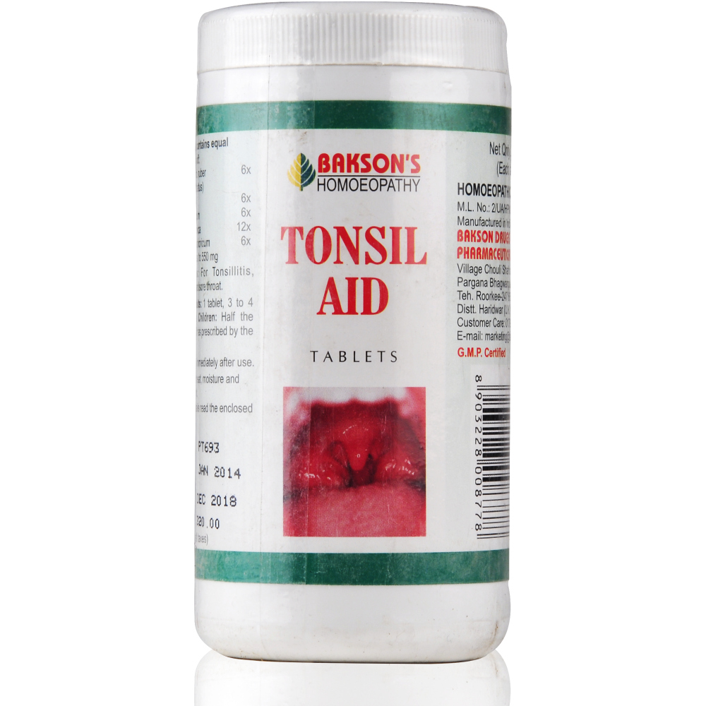 Bakson Tonsil Aid Tablets 200tab Bakson Tonsil Aid Tablets 200tab