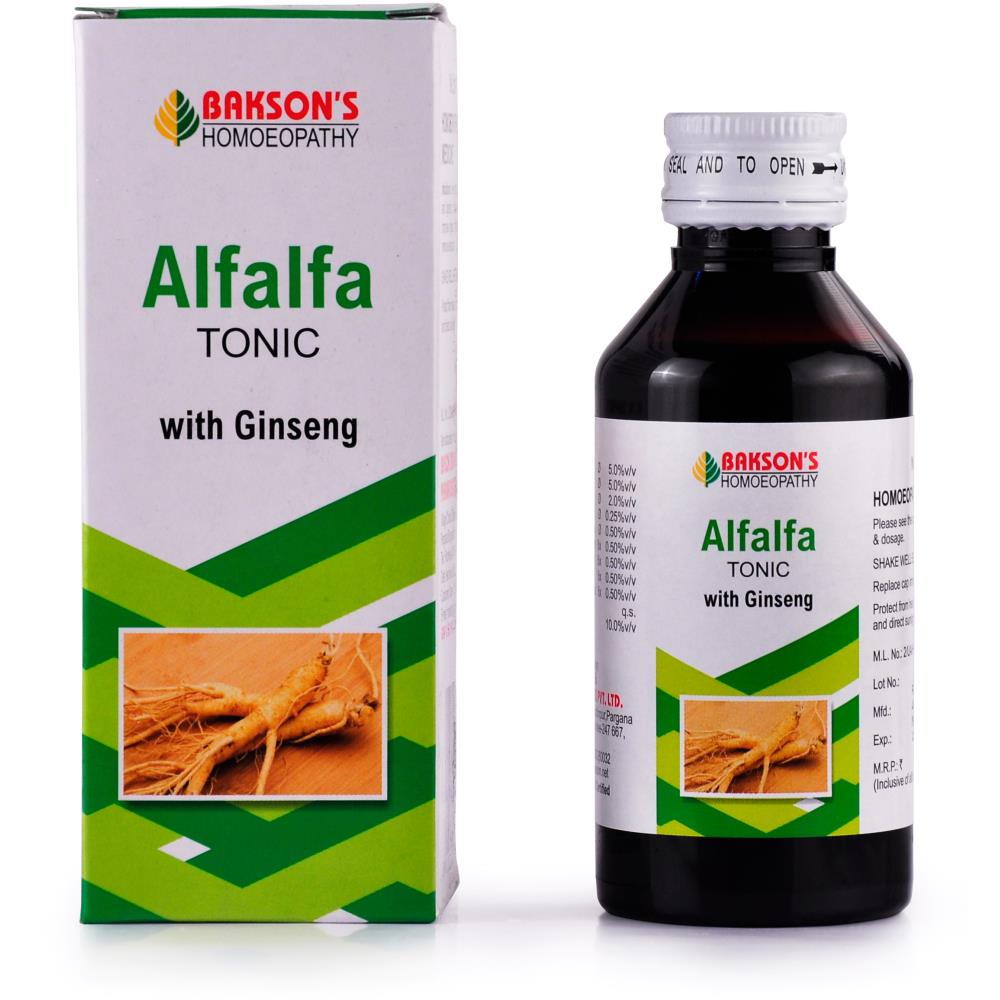 Bakson Alfalfa Tonic With Ginseng 115ml Bakson Alfalfa Tonic With Ginseng 115ml