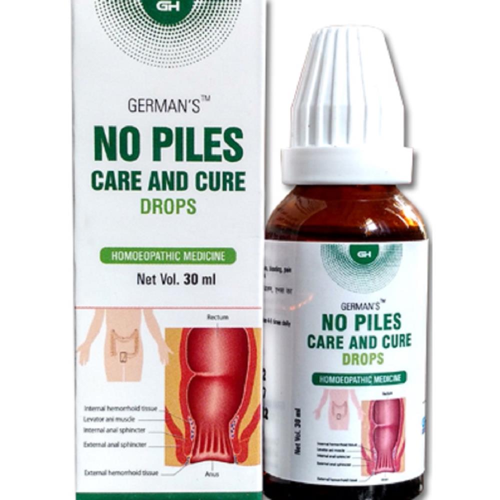 German Homeo Care & Cure No Piles Drops 30ml German Homeo Care & Cure No Piles Drops 30ml
