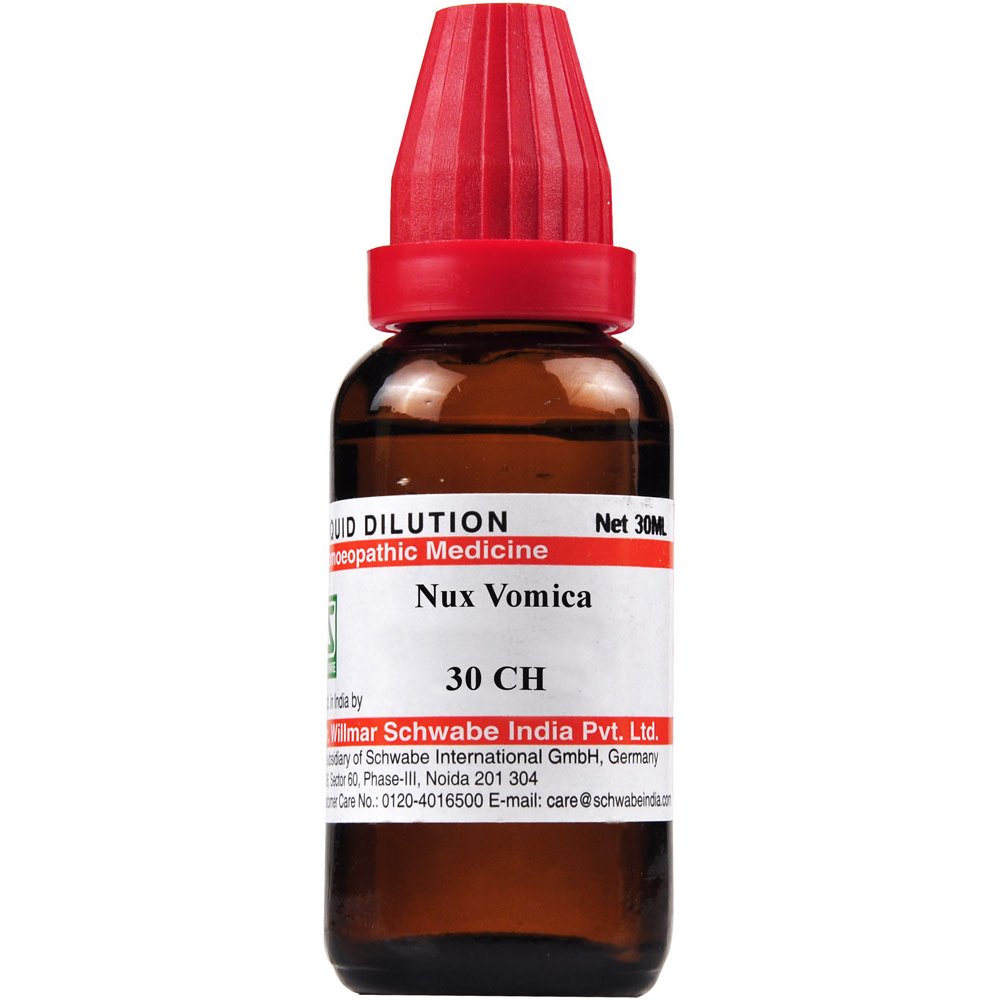 Willmar Schwabe India Nux Vomica 30 CH 30ml Willmar Schwabe India Nux Vomica 30 CH 30ml