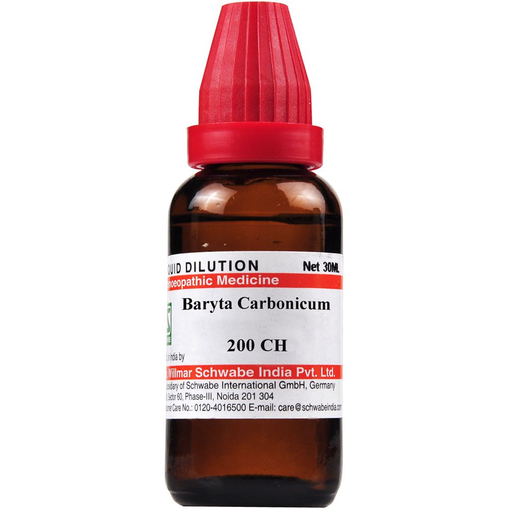 Willmar Schwabe India Baryta Carbonicum 200 CH 30ml Willmar Schwabe India Baryta Carbonicum 200 CH 30ml