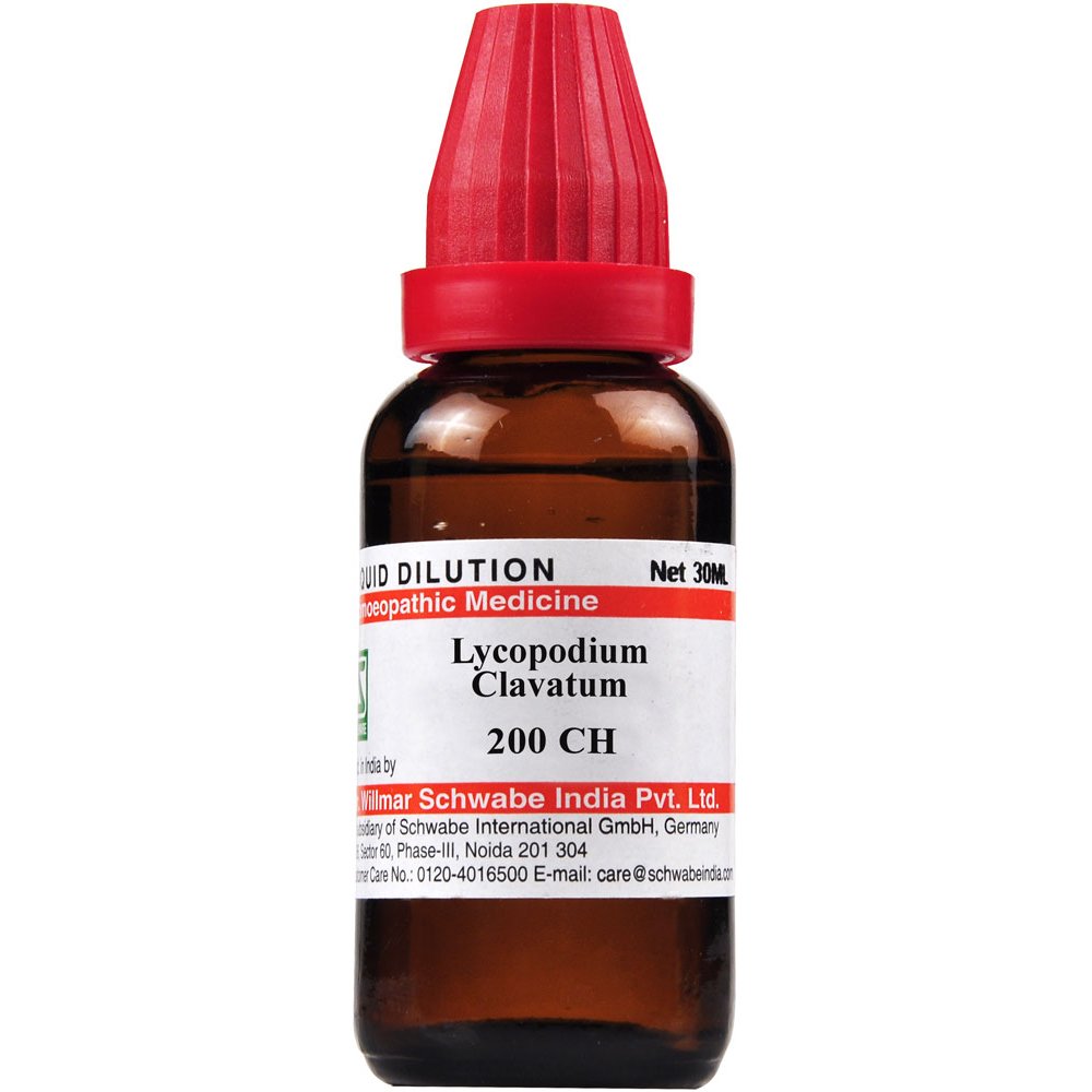 Willmar Schwabe India Lycopodium Clavatum 200 CH 30ml Willmar Schwabe India Lycopodium Clavatum 200 CH 30ml