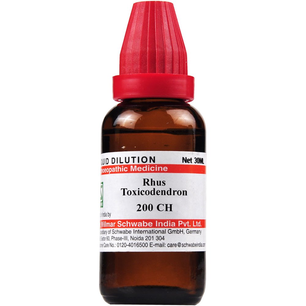 Willmar Schwabe India Rhus toxicodendron 200 CH 30ml Willmar Schwabe India Rhus toxicodendron 200 CH 30ml