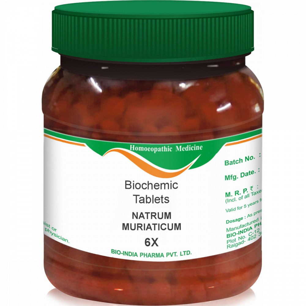 Bio India Natrum Muriaticum 6X 450g Bio India Natrum Muriaticum 6X 450g