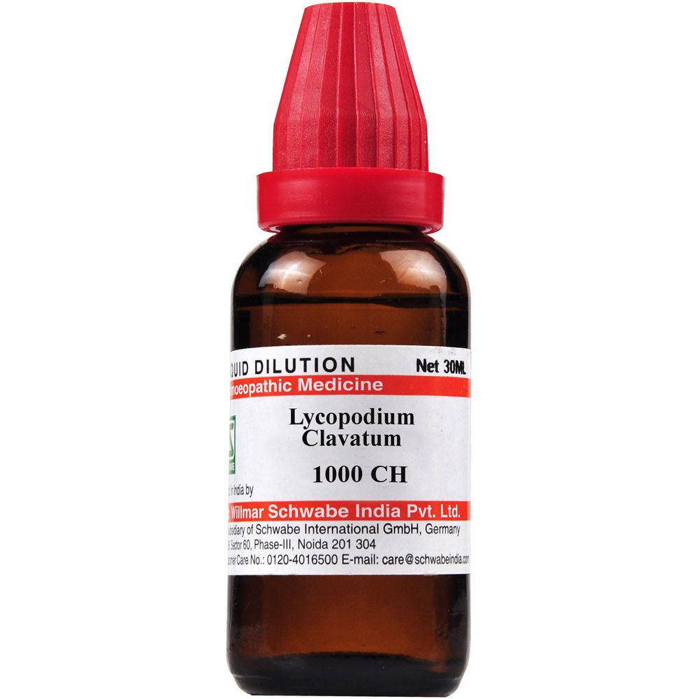 Willmar Schwabe India Lycopodium Clavatum 1M 1000 CH 30ml Willmar Schwabe India Lycopodium Clavatum 1M 1000 CH 30ml