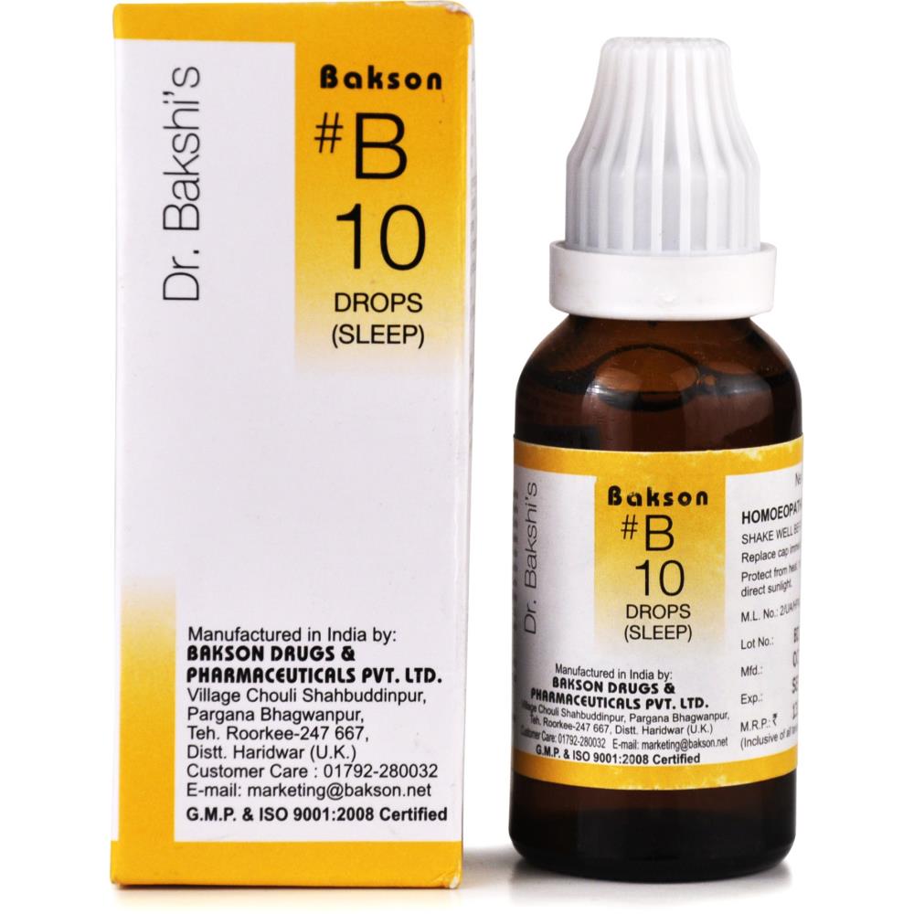 Bakson B10 Sleep Drops 30ml Bakson B10 Sleep Drops 30ml