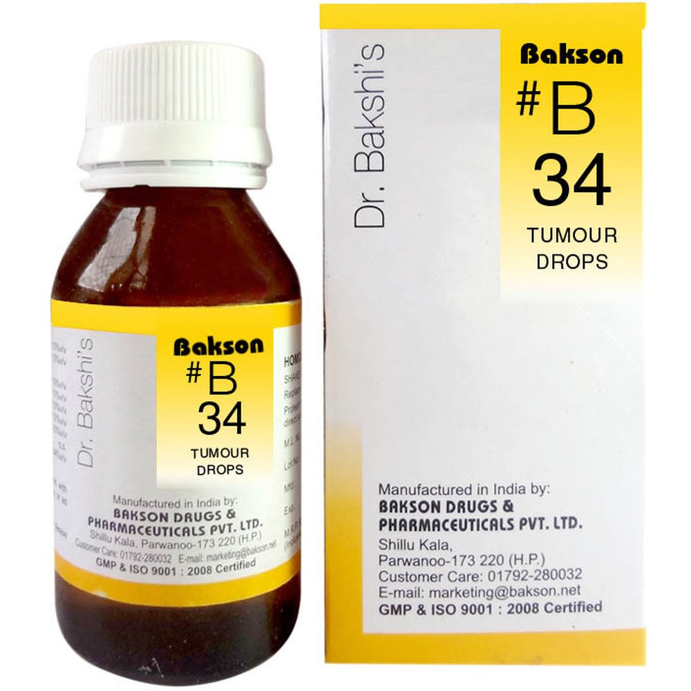 Bakson B34 Tumor Drops 30ml Bakson B34 Tumor Drops 30ml