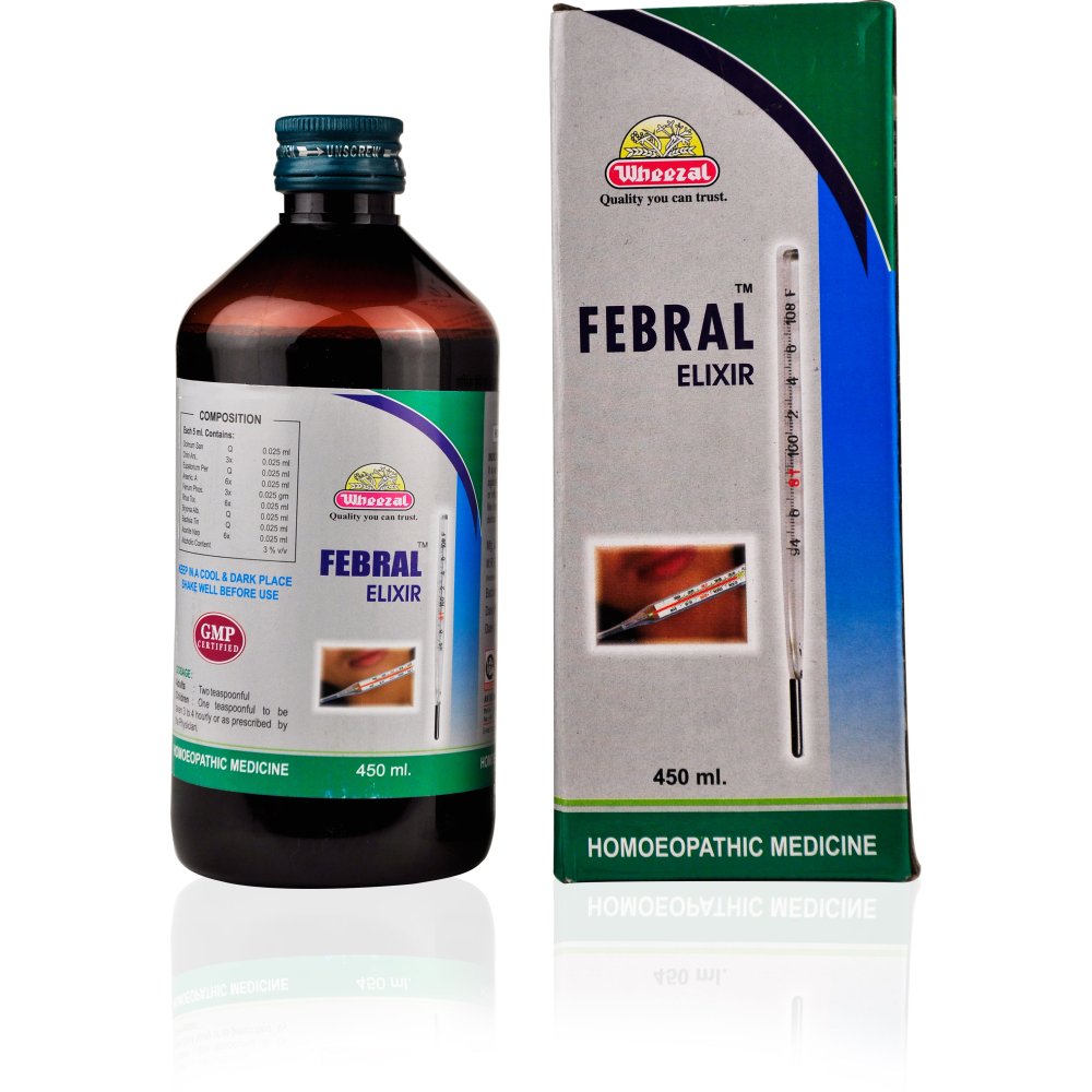 Wheezal Febral Elixir Syrup 450ml Wheezal Febral Elixir Syrup 450ml
