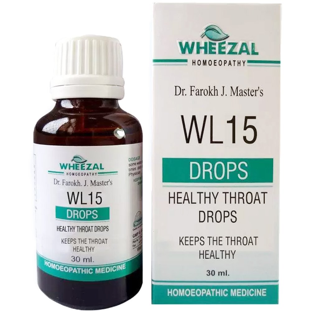 Wheezal WL-15 Healthy Throat Drops 30ml Wheezal WL-15 Healthy Throat Drops 30ml