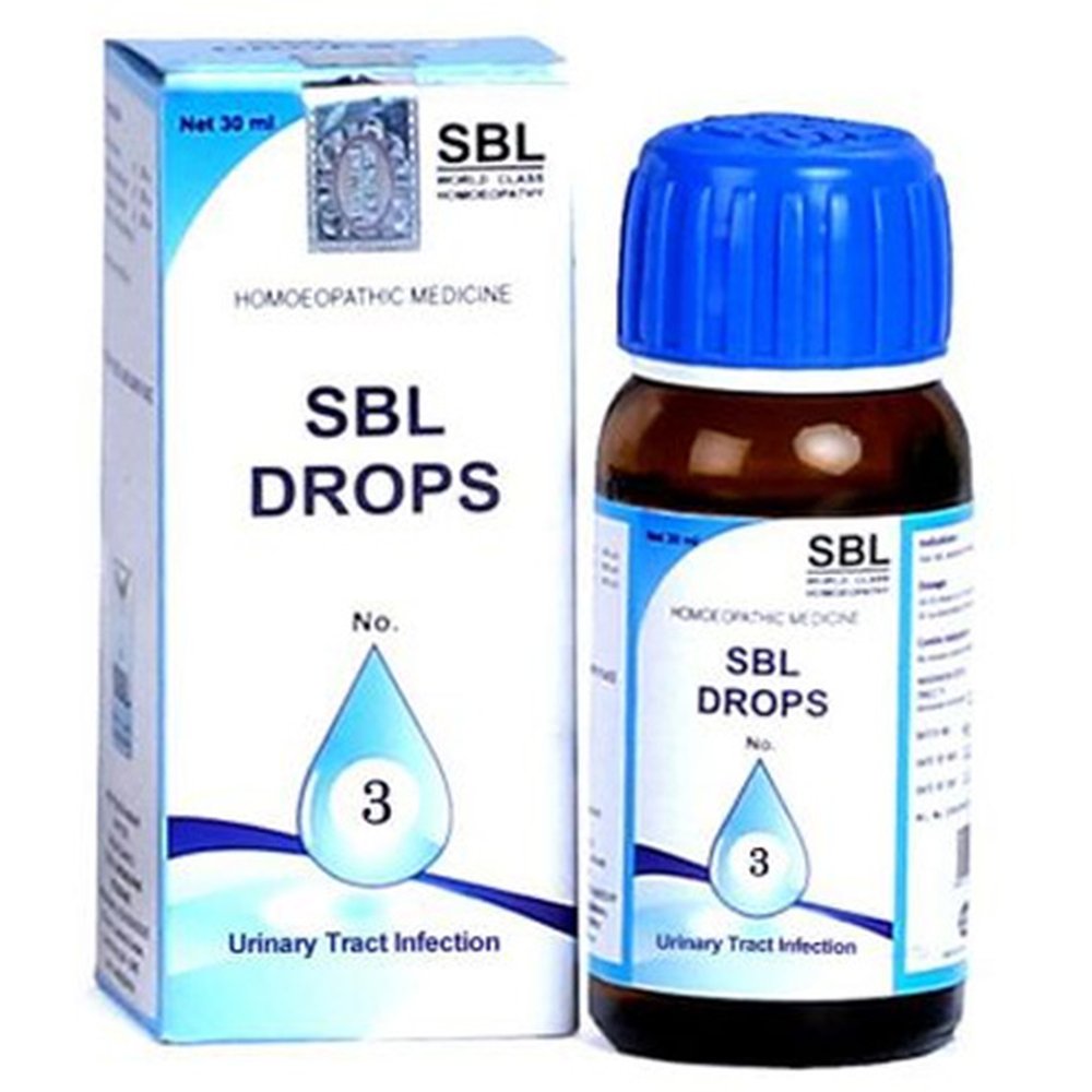 SBL Drops No 3 Urinary Track Infection 30ml SBL Drops No 3 Urinary Track Infection 30ml