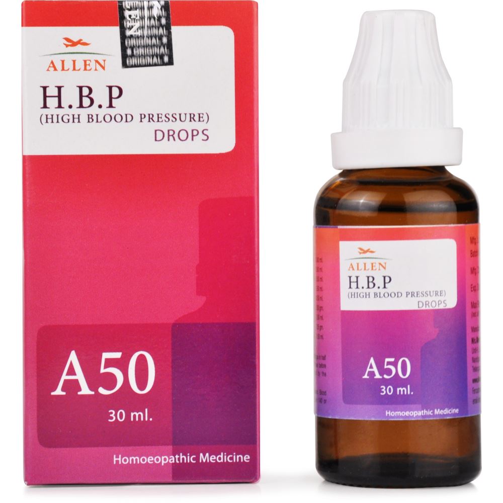 Allen A50 High Blood Pressure HBP Drops 30ml Allen A50 High Blood Pressure HBP Drops 30ml