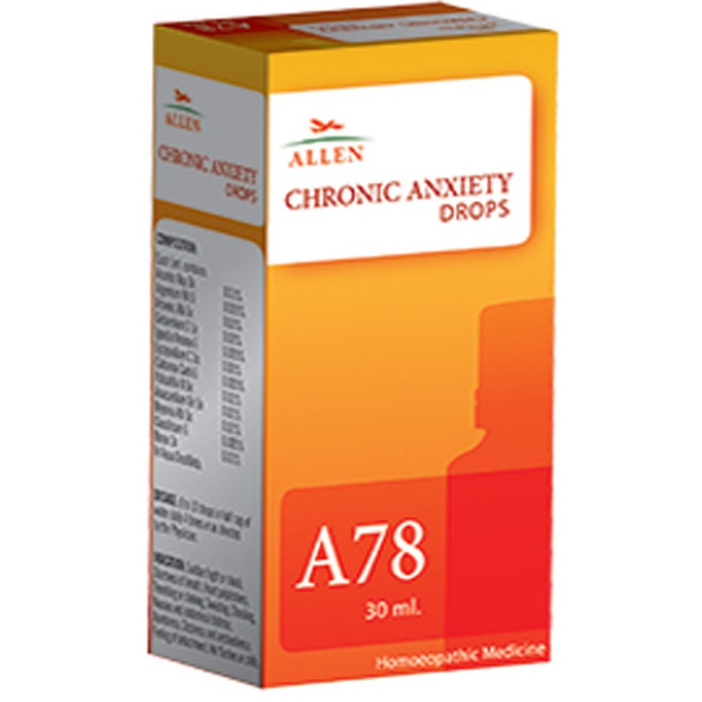 Allen A78 Chronic Anxiety Drops 30ml Allen A78 Chronic Anxiety Drops 30ml