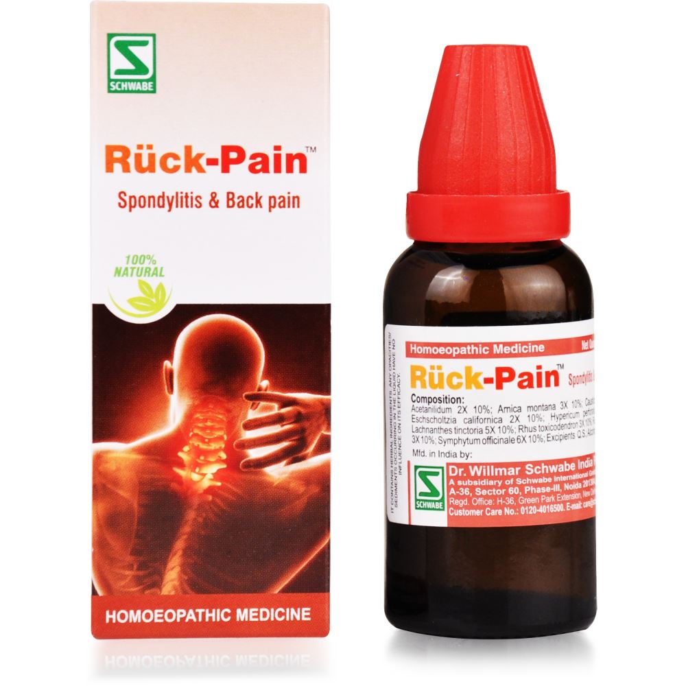 Willmar Schwabe India Ruck-Pain Drops 30ml Willmar Schwabe India Ruck-Pain Drops 30ml