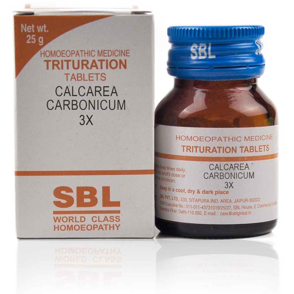 SBL Calcarea Carbonicum 3X 25g SBL Calcarea Carbonicum 3X 25g
